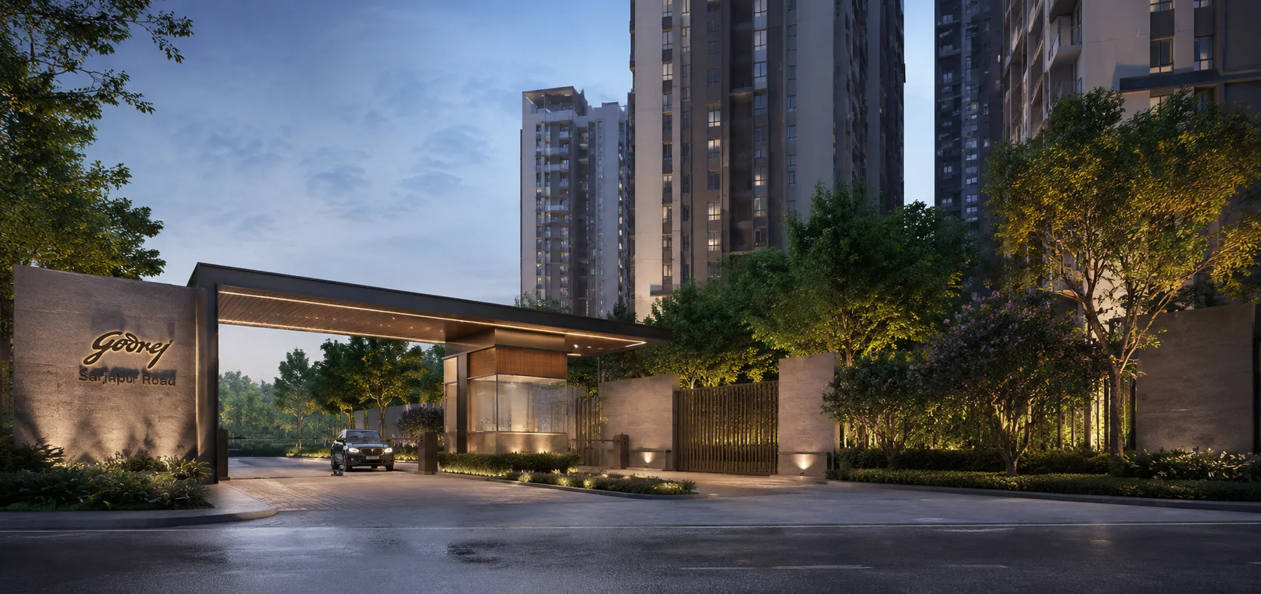 Godrej Sarjapur Road Night View Godrej Sarjapur Road Night View